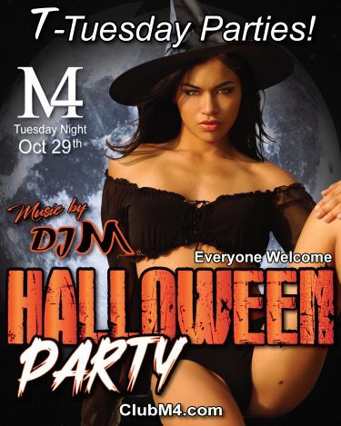 Club M4 Gender Fluid Halloween Party Hosted by Lisa & Harley Tuesday October 29t...