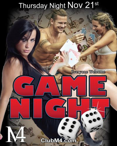 Game Night and Cougar Night Together Thursday Evening Nov 21st Hosted By: Kate &...